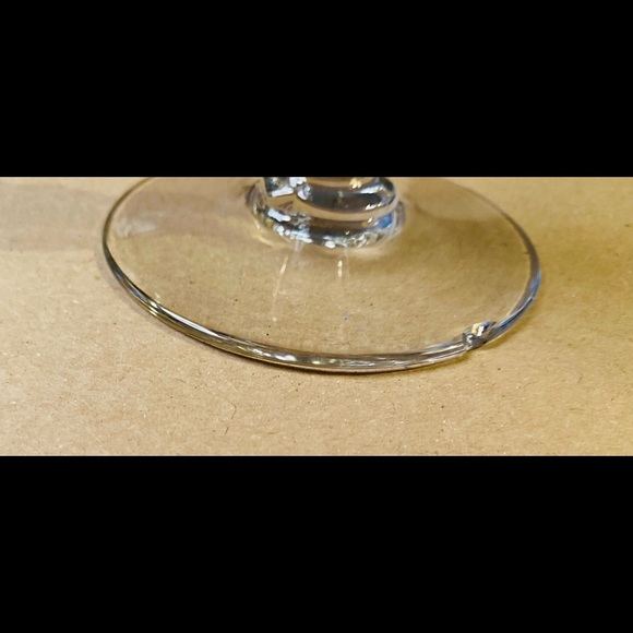 Antique small crystal white wine glasses set 8 good used condition - Picture 11 of 11